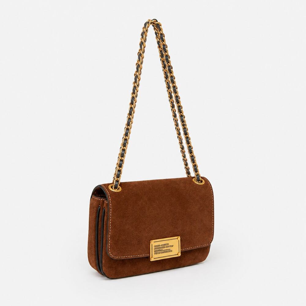 Marc Jacobs Brown Suede Crossbody Bag
